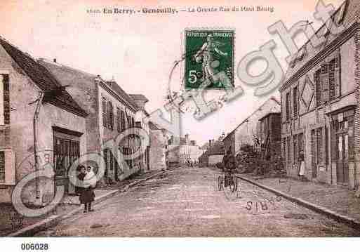 Ville de GENOUILLY, carte postale ancienne