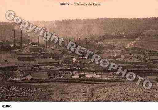 Ville de GORCY, carte postale ancienne
