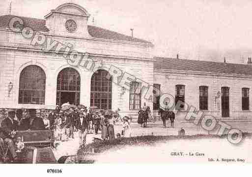 Ville de GRAY, carte postale ancienne