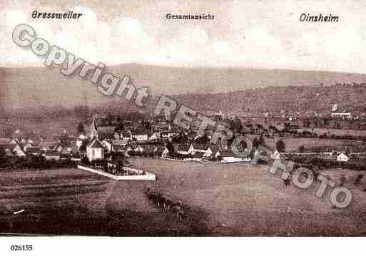 Ville de GRESSWILLER, carte postale ancienne