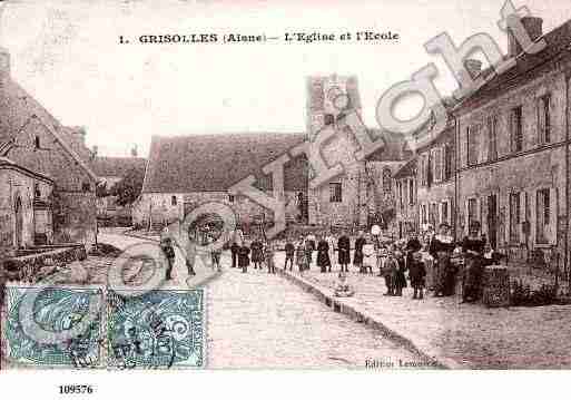 Ville de GRISOLLES, carte postale ancienne