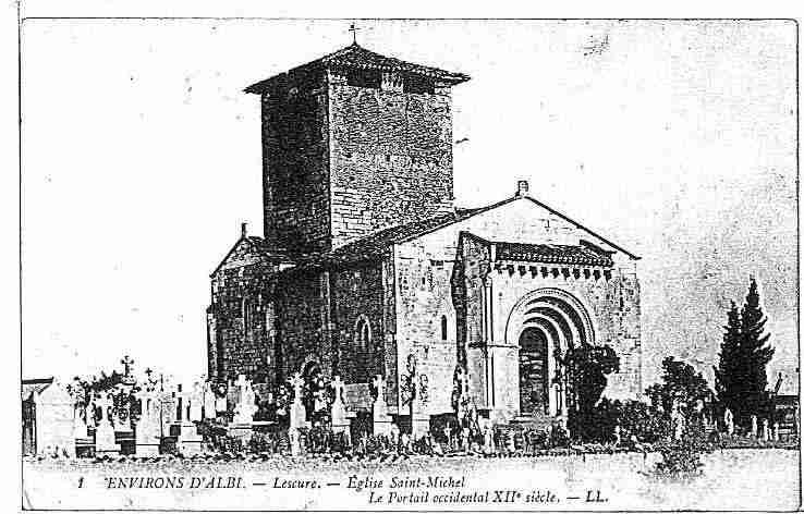 Ville de LESCURED'ALBIGEOIS, carte postale ancienne