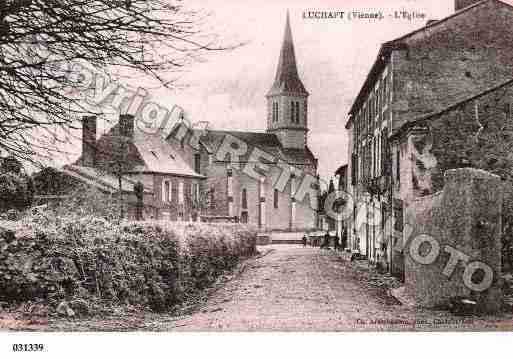 Ville de LUCHAPT, carte postale ancienne