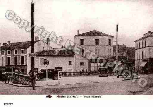 Ville de MATHA, carte postale ancienne