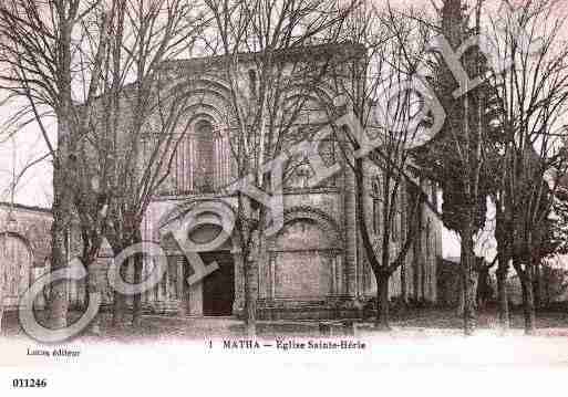 Ville de MATHA, carte postale ancienne Ville de MATHA, carte postale ancienne