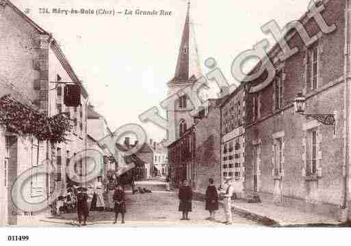 Ville de MERYESBOIS, carte postale ancienne