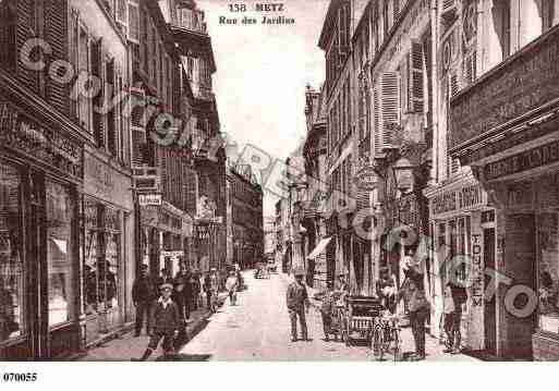 Ville de METZ, carte postale ancienne