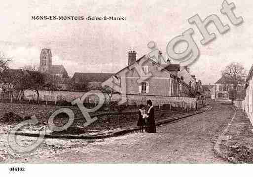 Ville de MONSENMONTOIS, carte postale ancienne