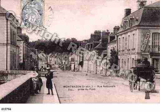 Ville de MONTBAZON, carte postale ancienne