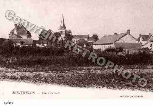 Ville de MONTHELON, carte postale ancienne