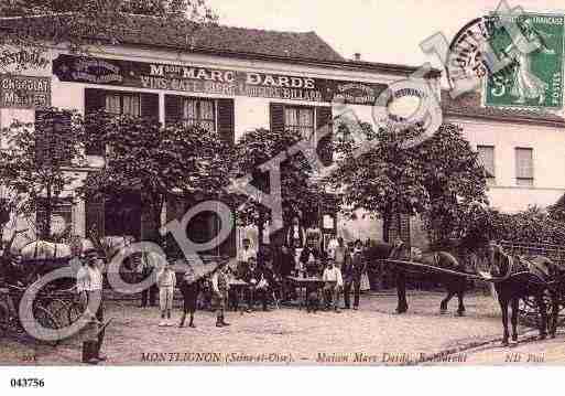 Ville de MONTLIGNON, carte postale ancienne