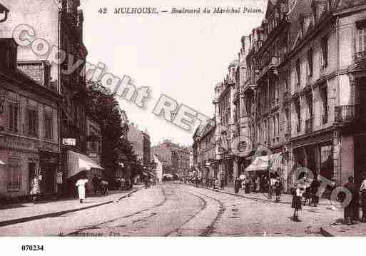 Ville de MULHOUSE, carte postale ancienne