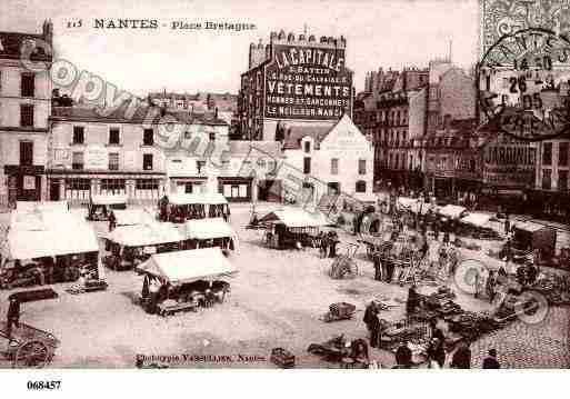 Ville de NANTES, carte postale ancienne