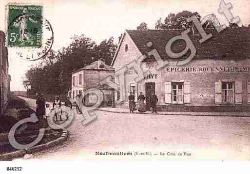 Ville de NEUFMOUTIERSENBRIE, carte postale ancienne