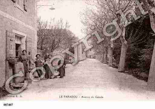 Ville de PARADOU, carte postale ancienne