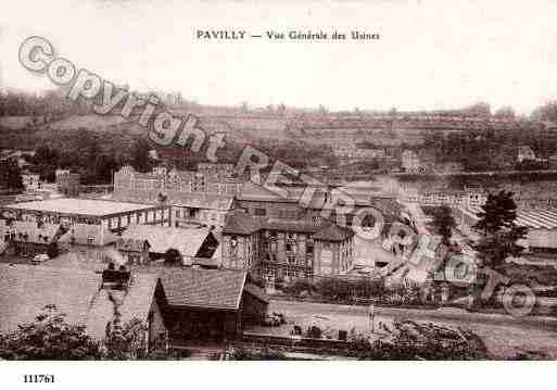 Ville de PAVILLY, carte postale ancienne