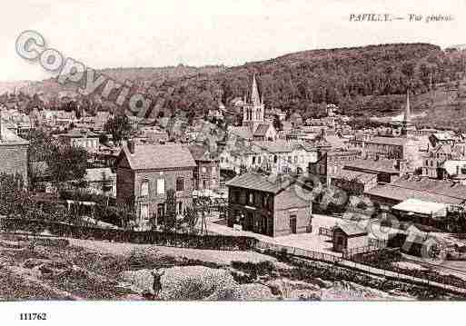 Ville de PAVILLY, carte postale ancienne