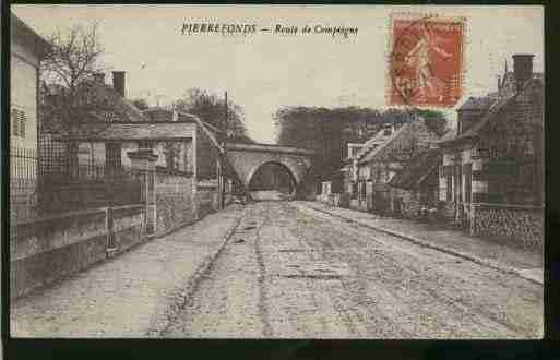 Ville de PIERREFONDS, carte postale ancienne