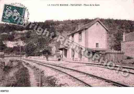 Ville de POULANGY, carte postale ancienne