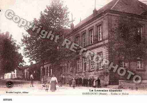 Ville de RARECOURT, carte postale ancienne