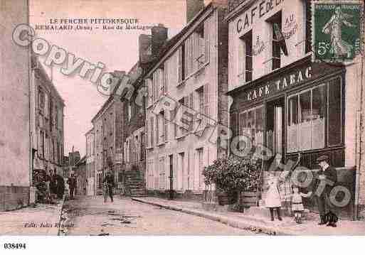 Ville de REMALARD, carte postale ancienne