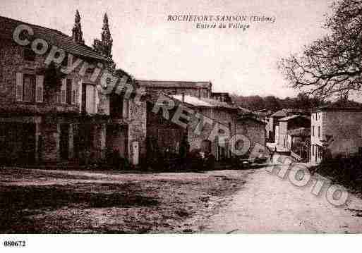 Ville de ROCHEFORTSAMSON, carte postale ancienne