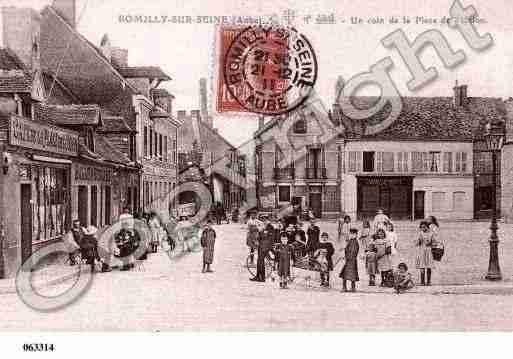 Ville de ROMILLYSURSEINE, carte postale ancienne