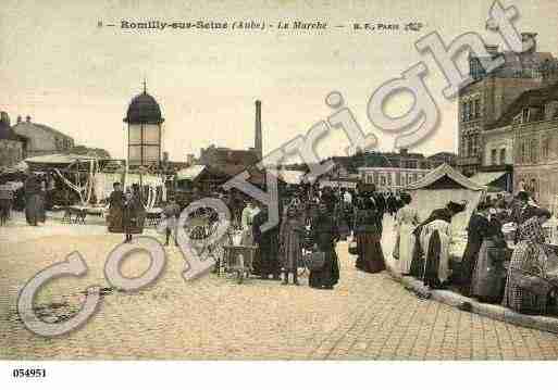 Ville de ROMILLYSURSEINE, carte postale ancienne