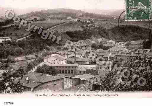 Ville de SAINBEL, carte postale ancienne