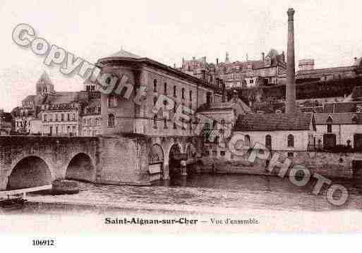 Ville de SAINTAIGNAN, carte postale ancienne