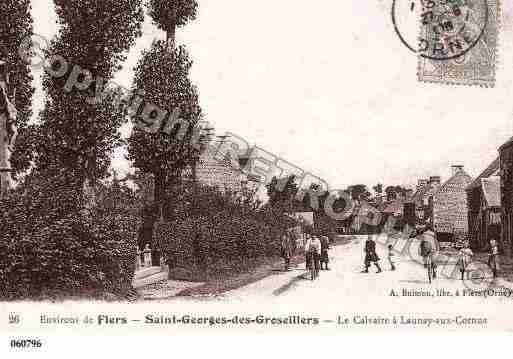 Ville de SAINTGEORGESDESGROSEILLEES, carte postale ancienne