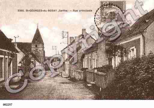 Ville de SAINTGEORGESDUROSAY, carte postale ancienne