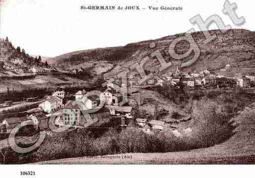 Ville de SAINTGERMAINDEJOUX, carte postale ancienne