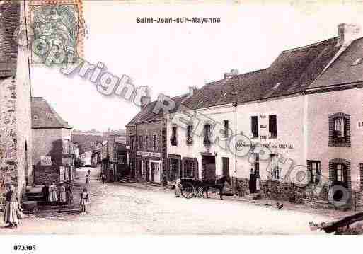 Ville de SAINTJEANSURMAYENNE, carte postale ancienne Ville de SAINTJEANSURMAYENNE, carte postale ancienne