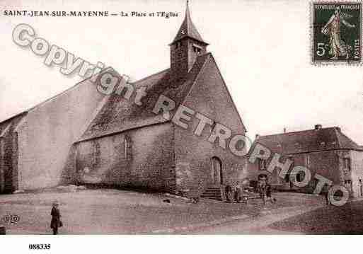 Ville de SAINTJEANSURMAYENNE, carte postale ancienne