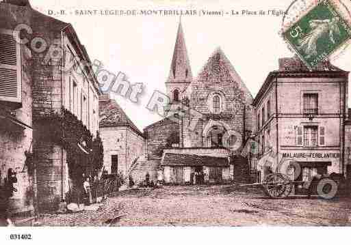 Ville de SAINTLEGERDEMONTBRILLAIS, carte postale ancienne