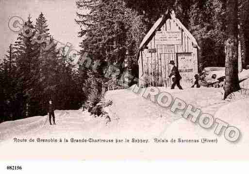 Ville de SARCENAS, carte postale ancienne