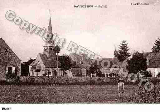 Ville de SAUNIERES, carte postale ancienne