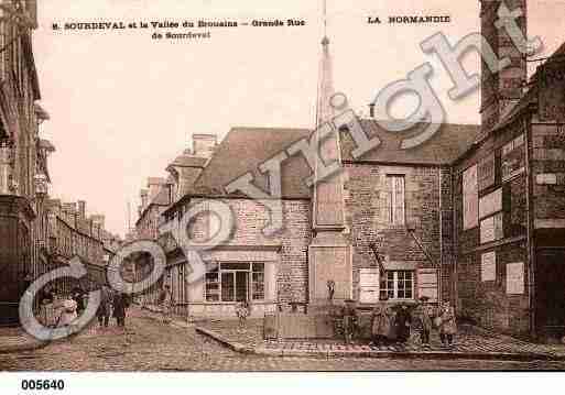 Ville de SOURDEVAL, carte postale ancienne