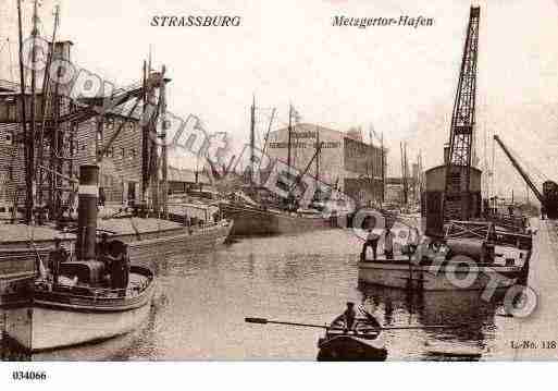 Ville de STRASBOURG, carte postale ancienne