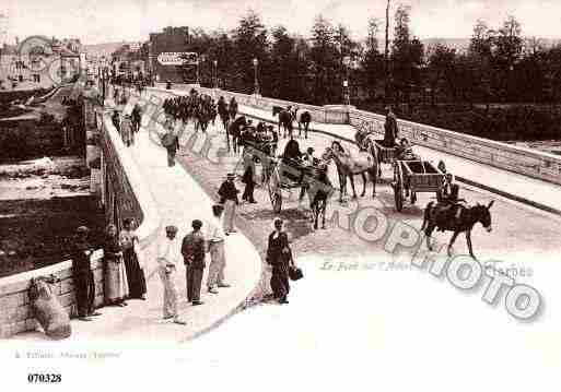 Ville de TARBES, carte postale ancienne