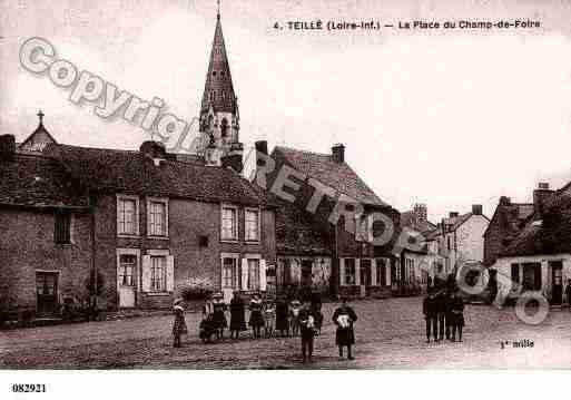 Ville de TEILLE, carte postale ancienne