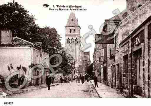 Ville de THIVIERS, carte postale ancienne