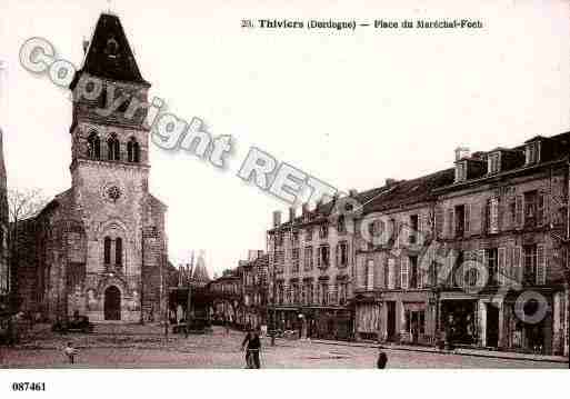 Ville de THIVIERS, carte postale ancienne