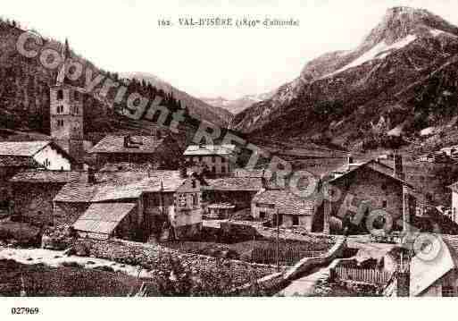 Ville de VALD\'ISERE, carte postale ancienne