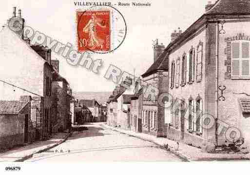 Ville de VILLEVALLIER, carte postale ancienne