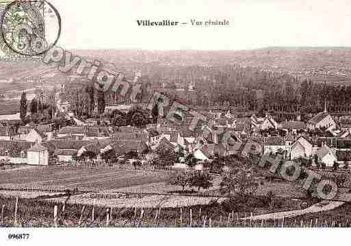 Ville de VILLEVALLIER, carte postale ancienne