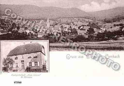 Ville de WINGEN, carte postale ancienne