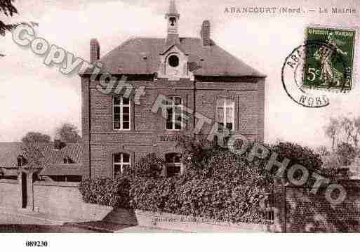 Ville de ABANCOURT, carte postale ancienne