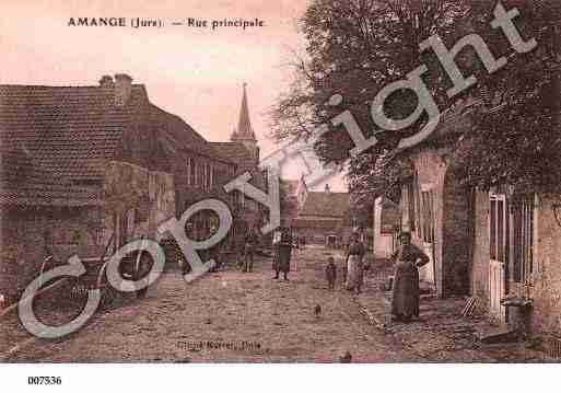 Ville de AMANGE, carte postale ancienne